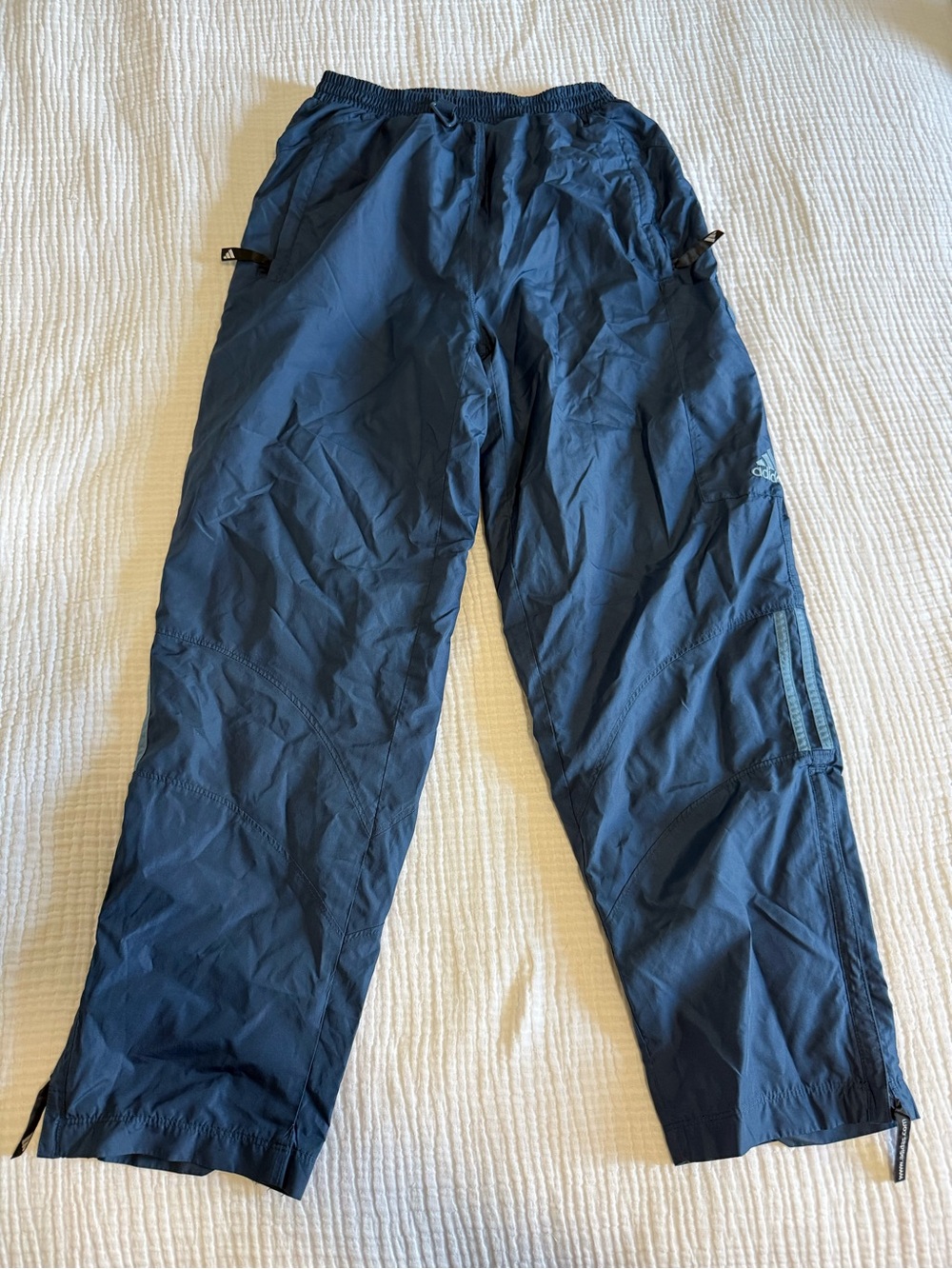adidas Women’s Dark Blue Training Joggers with Side Zips